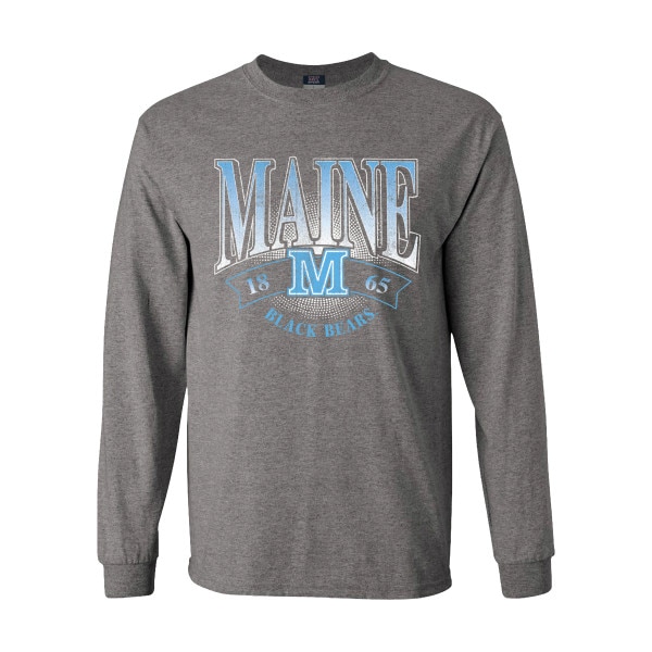 Maine M Black Bears Long Sleeve Tee